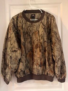 Walls Gear Realtree-Style Brown Camo Crewneck Sweatshirt
